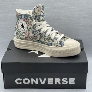 Converse Women's 5 Sneakers Platform Floral Tapestry Cottagecore Lift A11992C